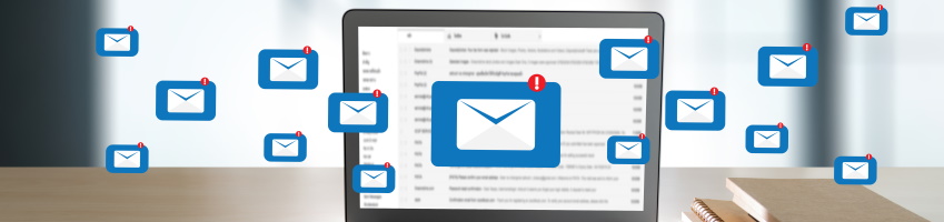 Laptopbildschirm
Emailbenachrichtigungen